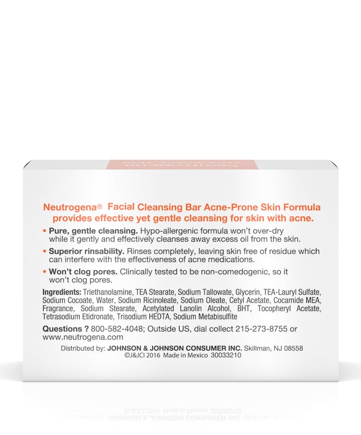 Glycerin Soap Bar for Acne-Prone Skin, Dye-Free, Non-Comedogenic