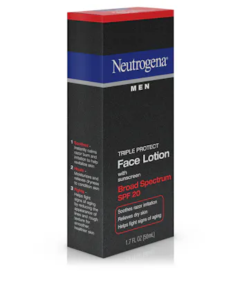 Neutrogena&reg; Men Triple Protect Face Lotion Broad Spectrum SPF 20