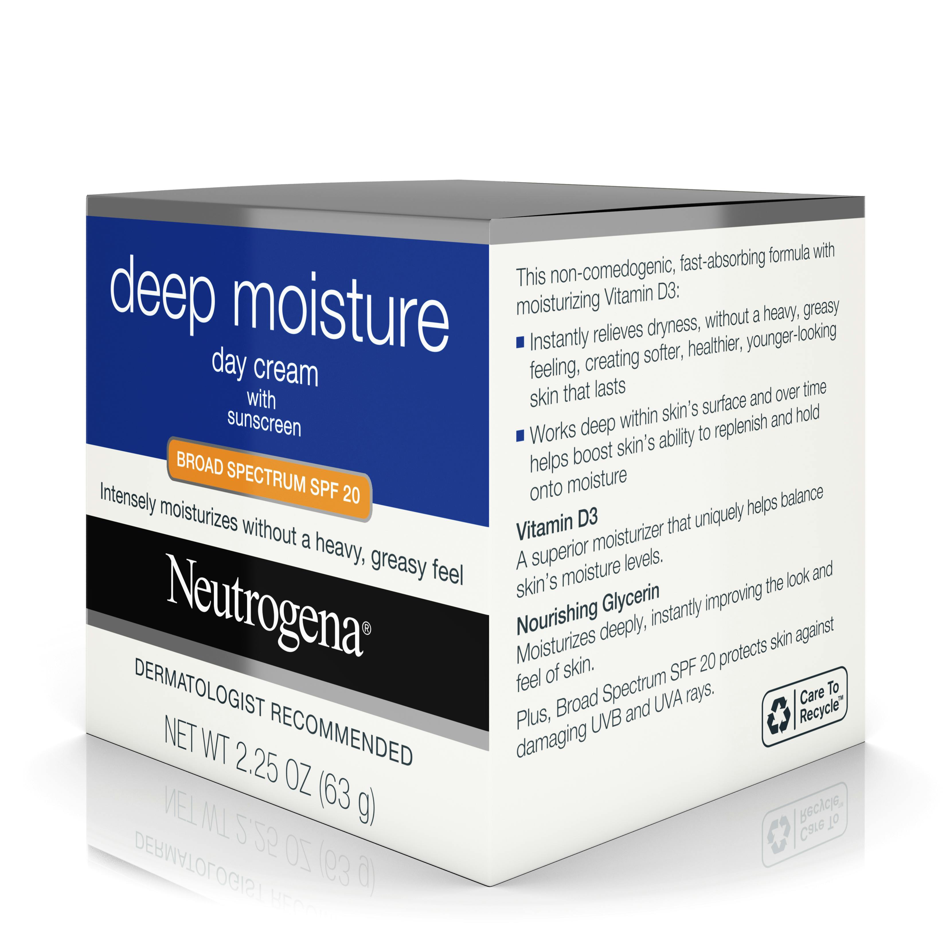 neutrogena deep moisture day cream with sunscreen