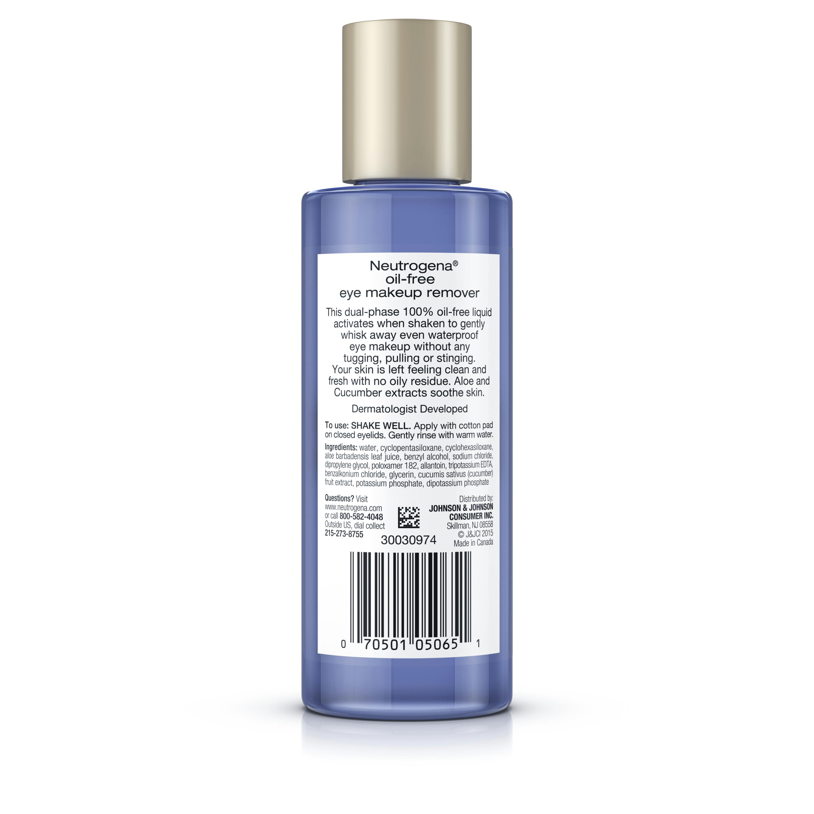 Oil-Free Eye Makeup Remover  Neutrogena®