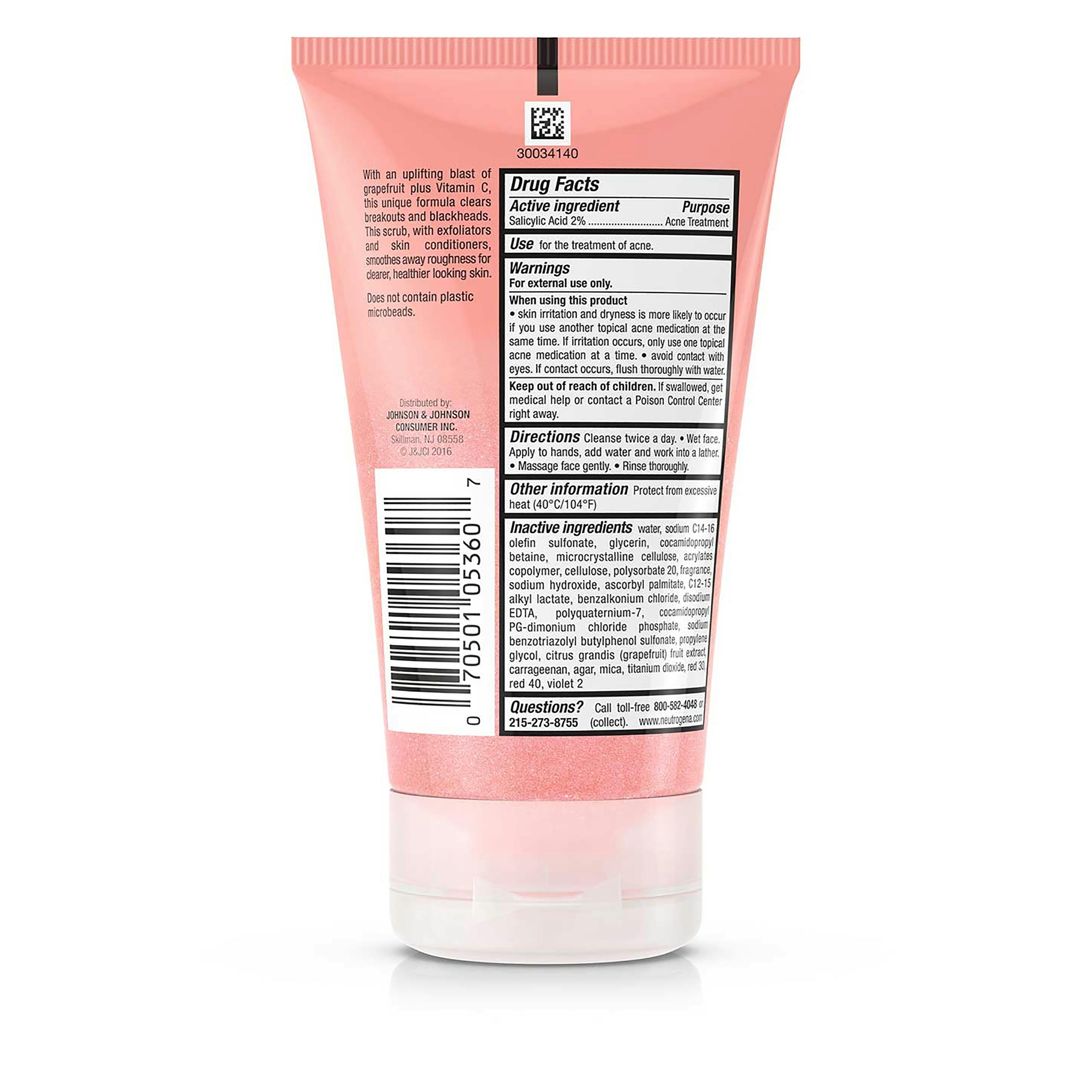 Neutrogena oil free pink deals grapefruit acne wash