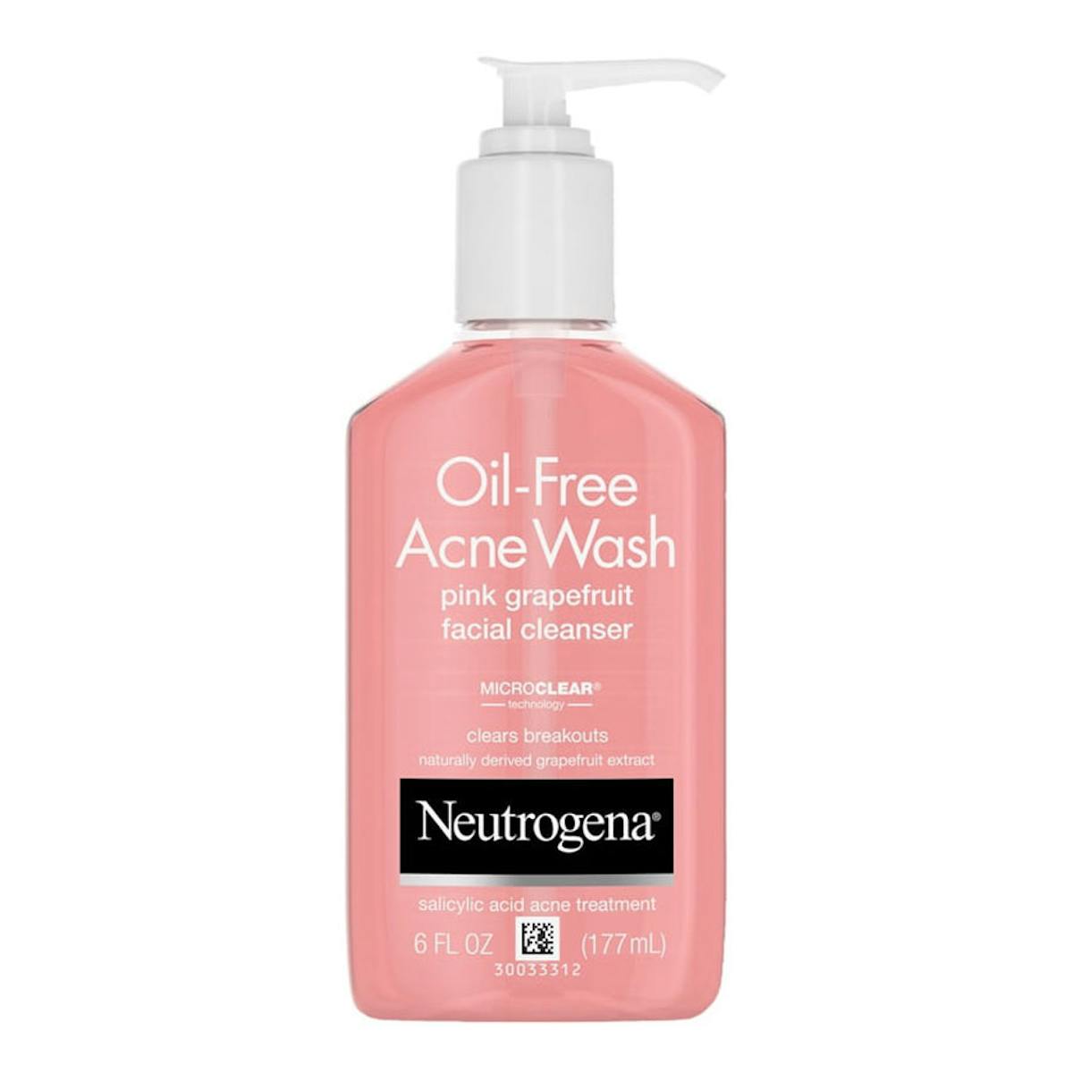 Neutrogena Oil-Free Salicylic Acid Acne Face Wash and Facial