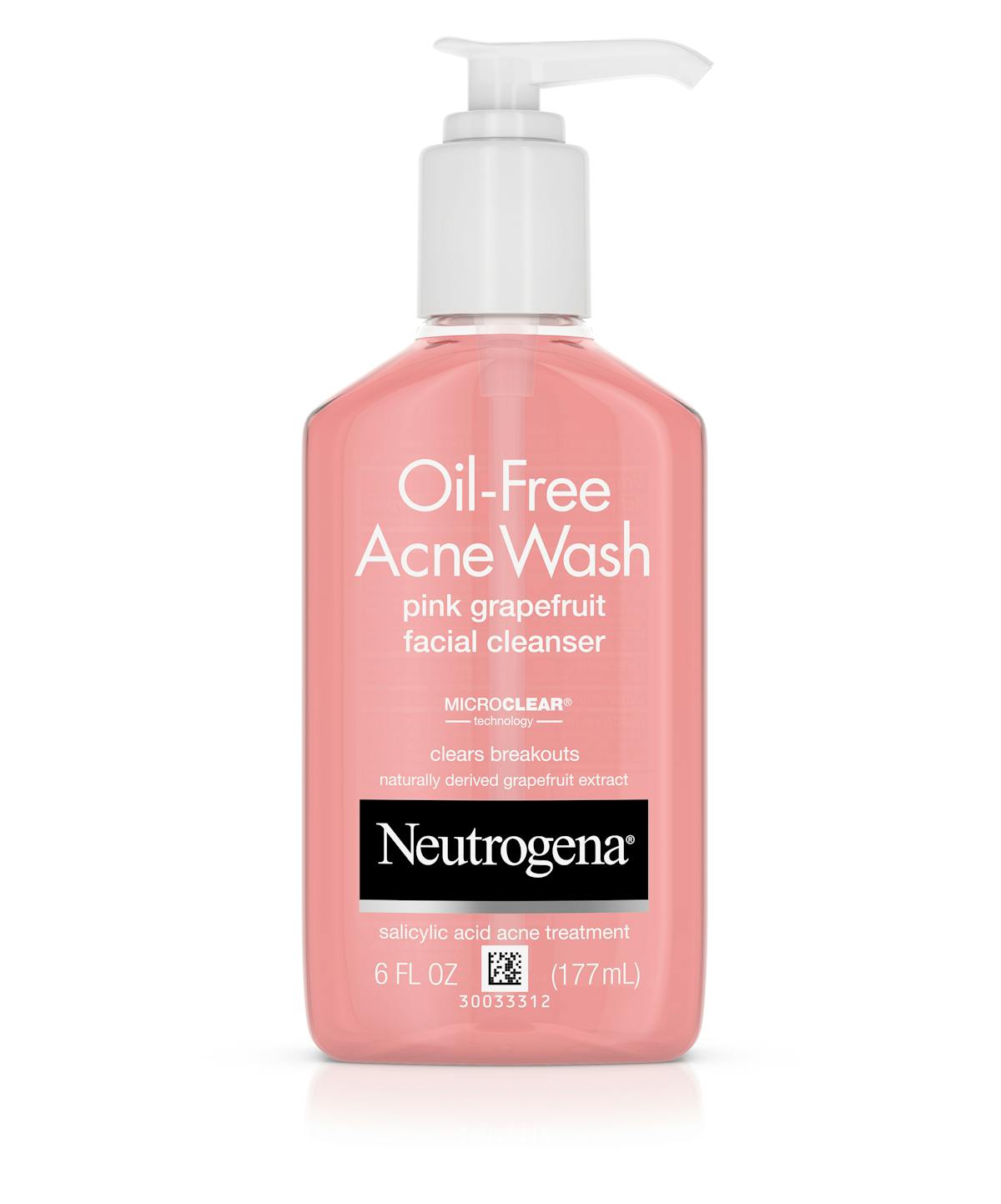 Pink Grapefruit Oil Free Acne Wash Facial Cleanser Neutrogena