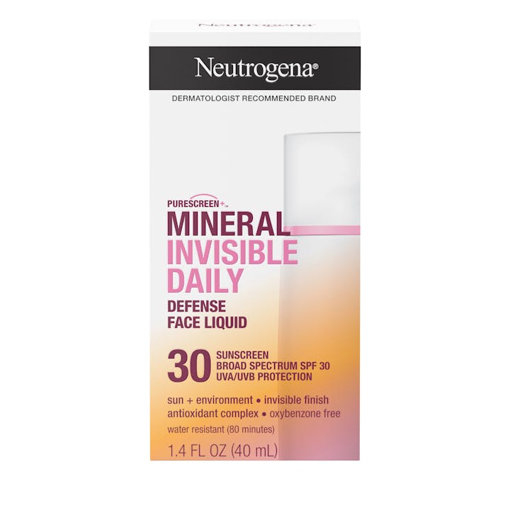 Neutrogena&reg; Purescreen+ Invisible Daily Defense Mineral Face Liquid with SPF 30