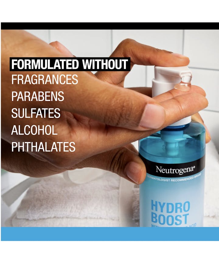 Neutrogena&reg; Hydro Boost Hydrating Gel Cleanser with Hyaluronic Acid, Fragrance Free