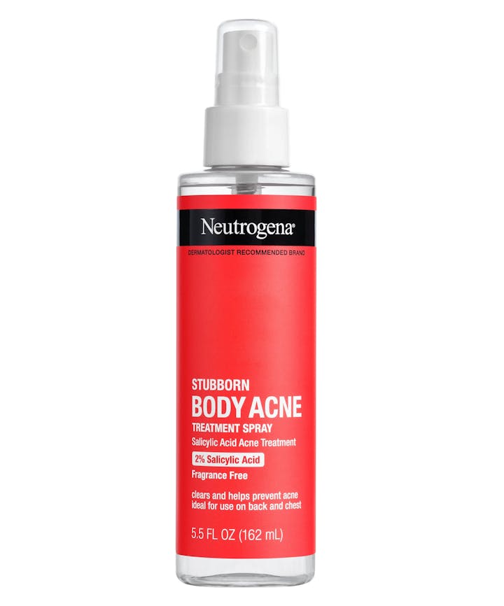Neutrogena Stubborn Body Acne Treatment Spray for Breakouts, Fragrance Free