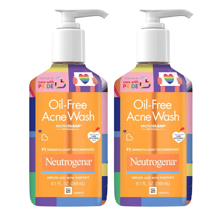 Neutrogena Oil Free Acne Wash 2 Pack Pride Edition