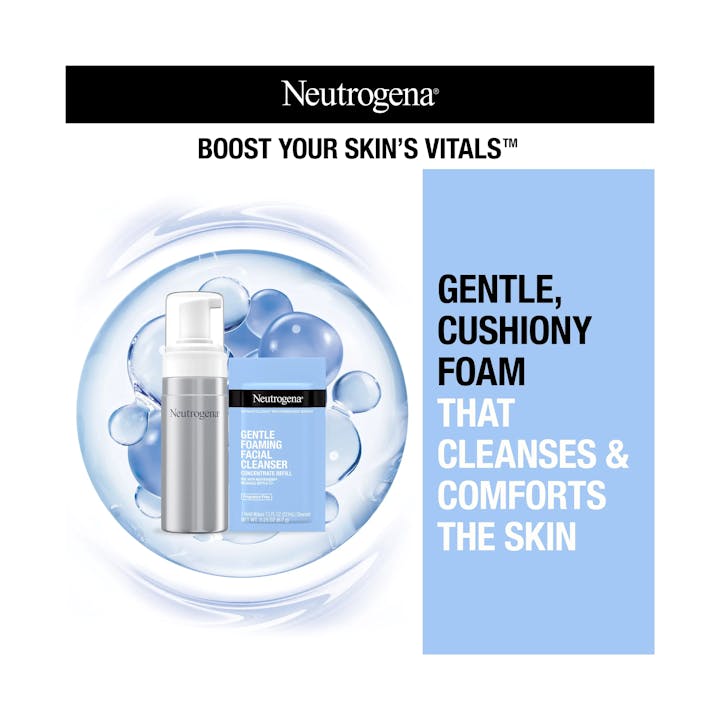 Neutrogena&reg; Gentle Foaming Facial Cleanser Concentrate Refill Pack 7.5 oz