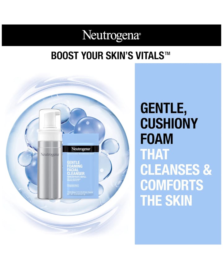 Neutrogena&reg; Gentle Foaming Facial Cleanser Concentrate Refill Pack 7.5 oz