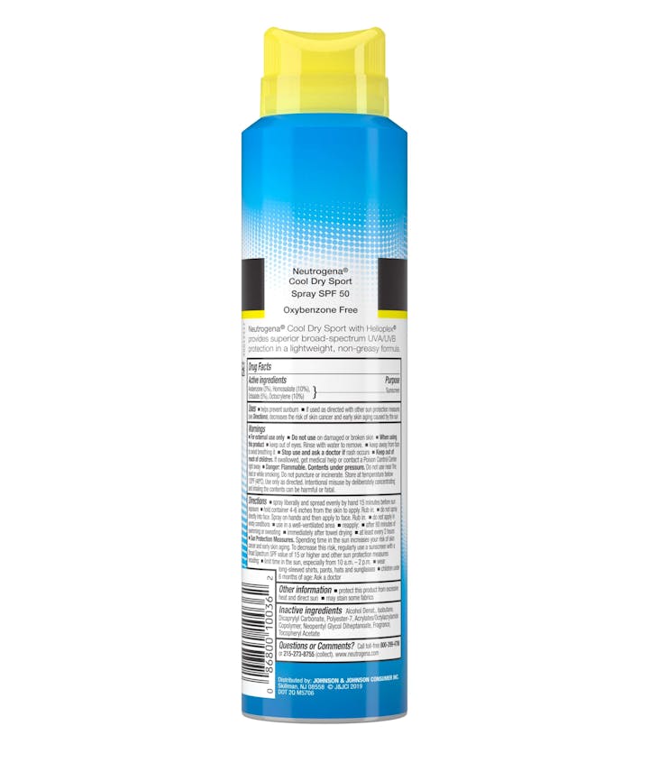 Cool Dry Sport Water-Resistant Sunscreen Spray, SPF 50, 5 oz