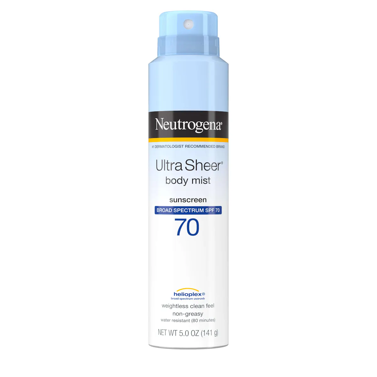 Michelangelo besværlige skrivestil Ultra Sheer® Non-Comedogenic Body Sunscreen Mist SPF 70 | NEUTROGENA®