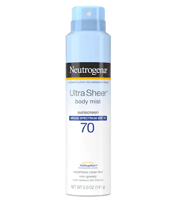 Neutrogena Ultra Sheer Lightweight Sunscreen Spray, SPF 70, 5 oz