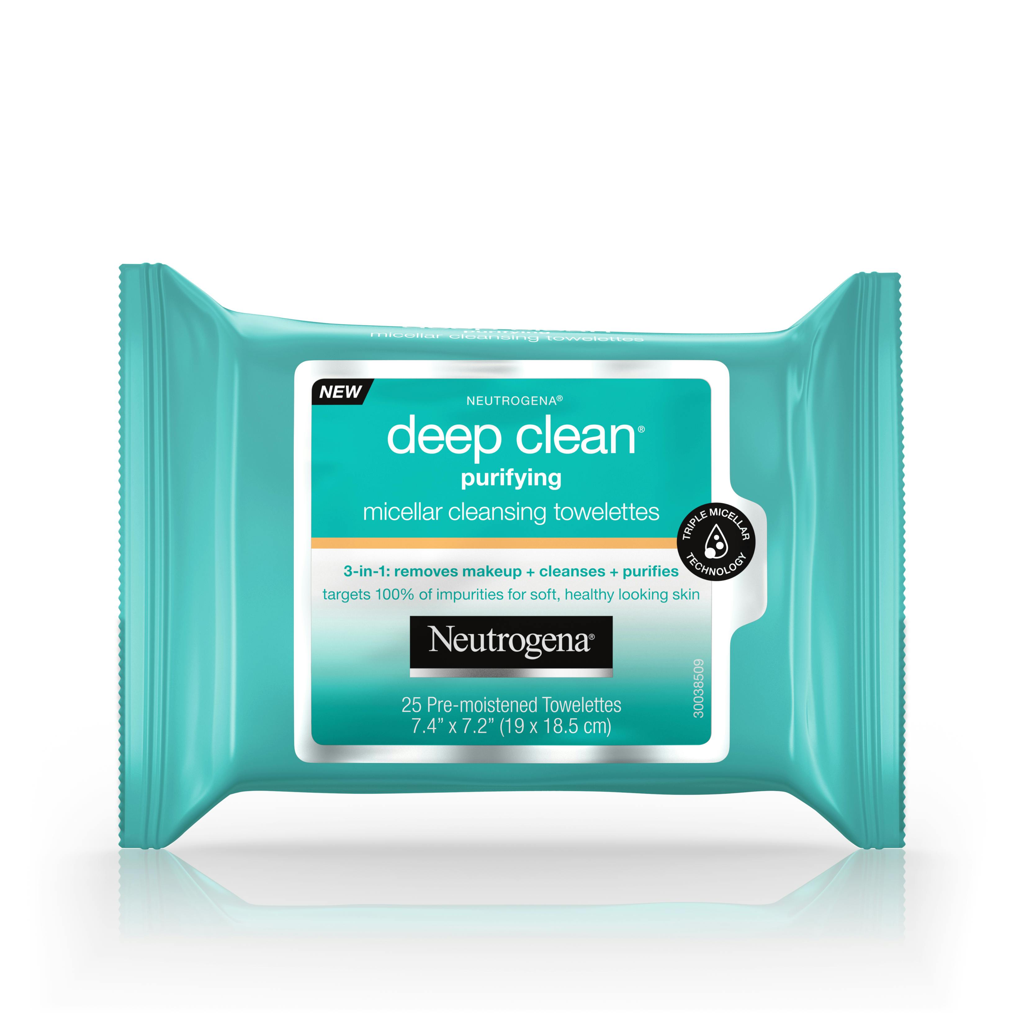 Micellar Cleansing Makeup Remover Wipes  Neutrogena®