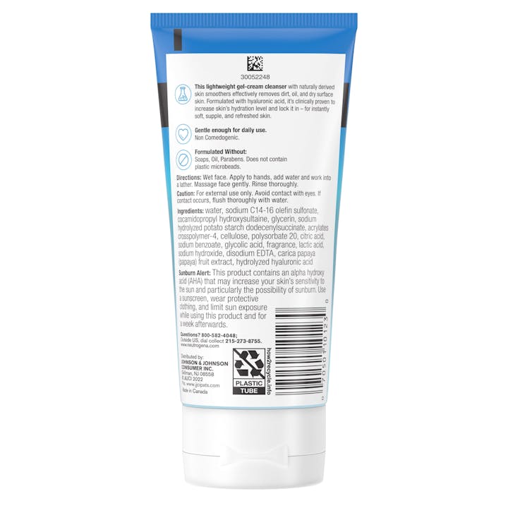 Hydro Boost Daily Gel Cream Exfoliating Cleanser with Hyaluronic Acid