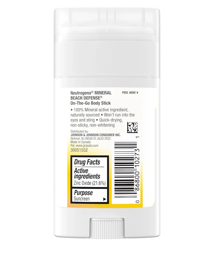 Neutrogena&reg; Purescreen+&trade; Mineral Beach Defense&trade; On-The-Go Body Stick Sunscreen SPF 50