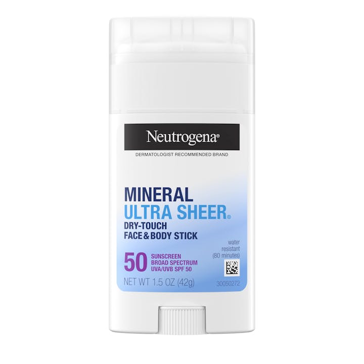 Neutrogena Ultra Sheer® Face & Body Mineral Sunscreen Stick Broad Spectrum SPF 50