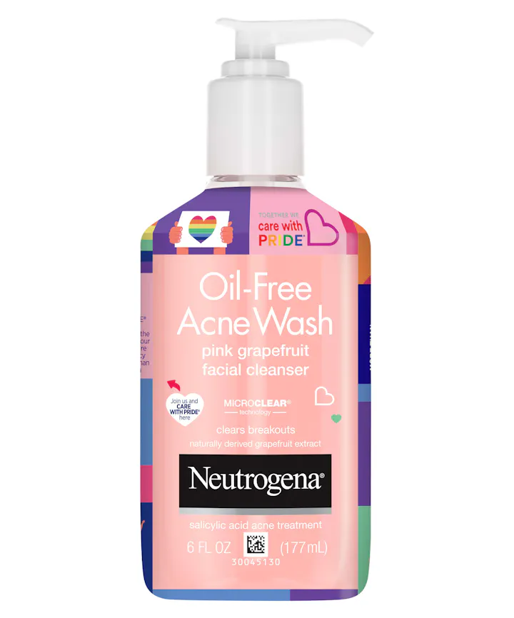 Neutrogena Neutrogena Oil Free Acne Wash Pink Grapefruit - Limited Pride Edition