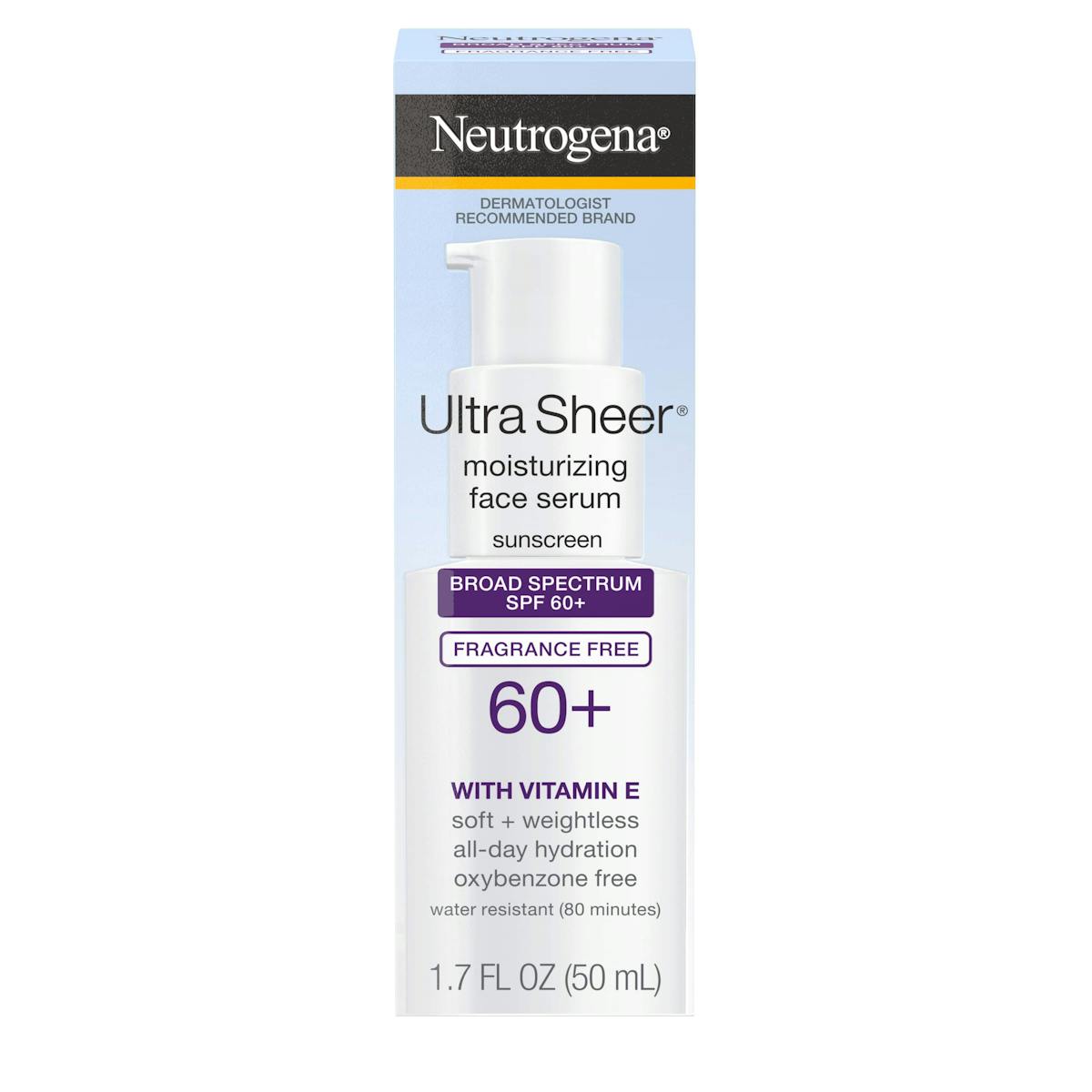 Ultra Sheer® Oil-Free Face Serum With Vitamin E SPF 60+