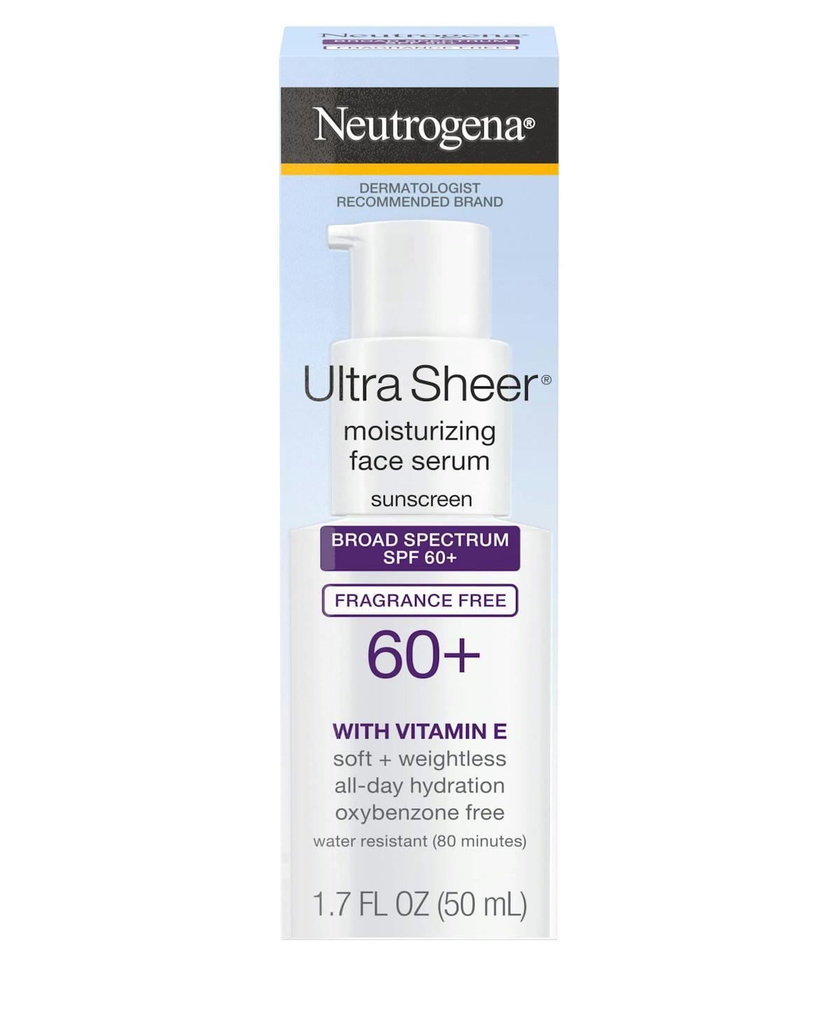 Ultra Sheer® Oil-Free Face Serum With Vitamin E SPF 60+
