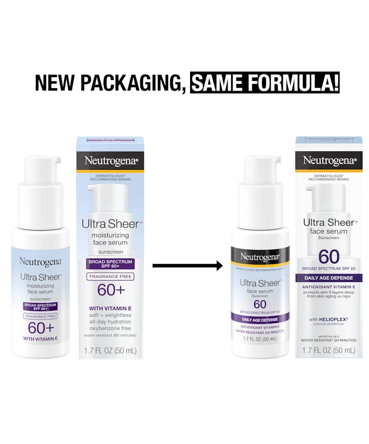 Ultra Sheer&reg; Oil-Free Face Serum With Vitamin E SPF 60+