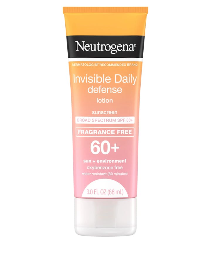Neutrogena&reg; Invisible Daily&trade; Defense Sunscreen Lotion, Broad Spectrum SPF 60+, Fragrance Free