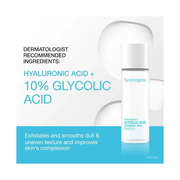 Neutrogena Hydro Boost+ Glycolic Acid Overnight Peel, Fragrance Free