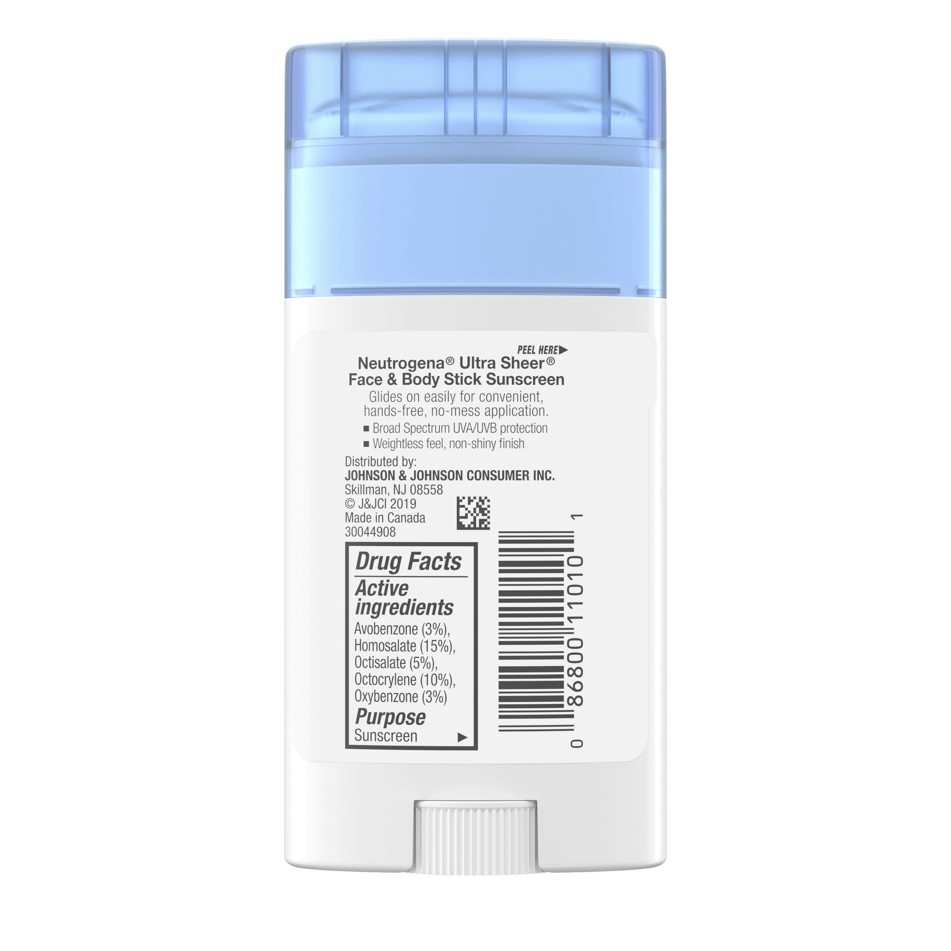 neutrogena face and body stick sunscreen