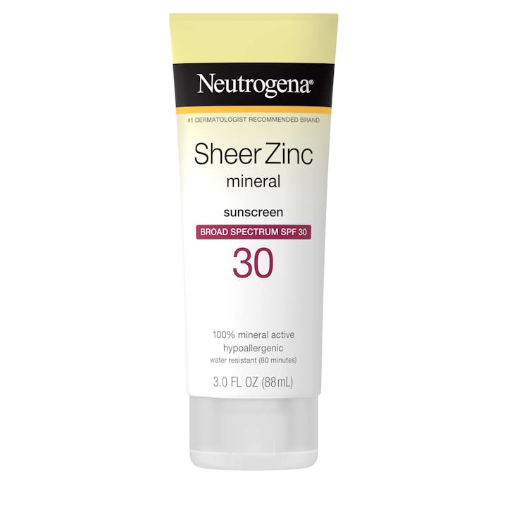 Neutrogena Sheer Zinc Dry-Touch Sunscreen Broad Spectrum SPF 30