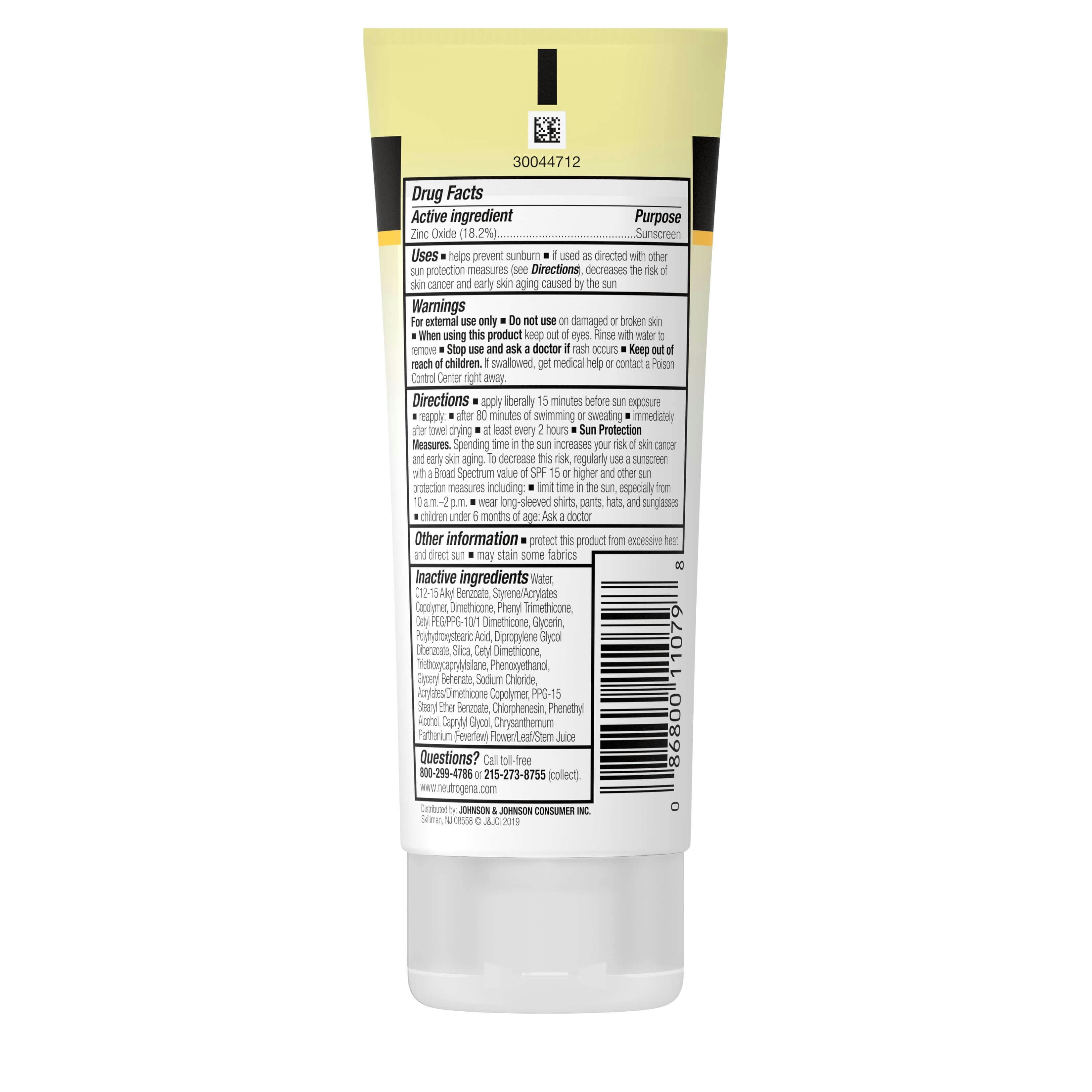 neutrogena sheer zinc spf 30