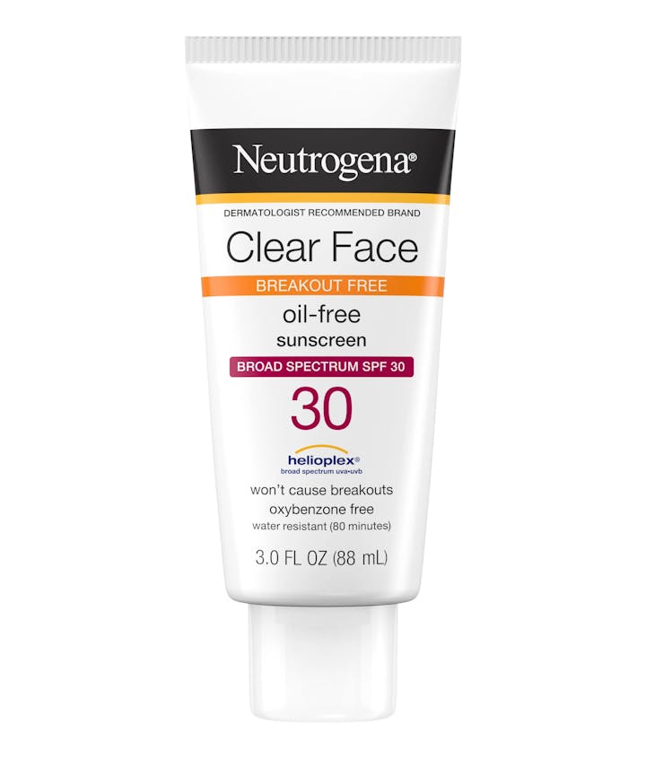 Neutrogena Clear Face Break-Out Free Liquid Lotion Sunscreen Broad Spectrum SPF 30