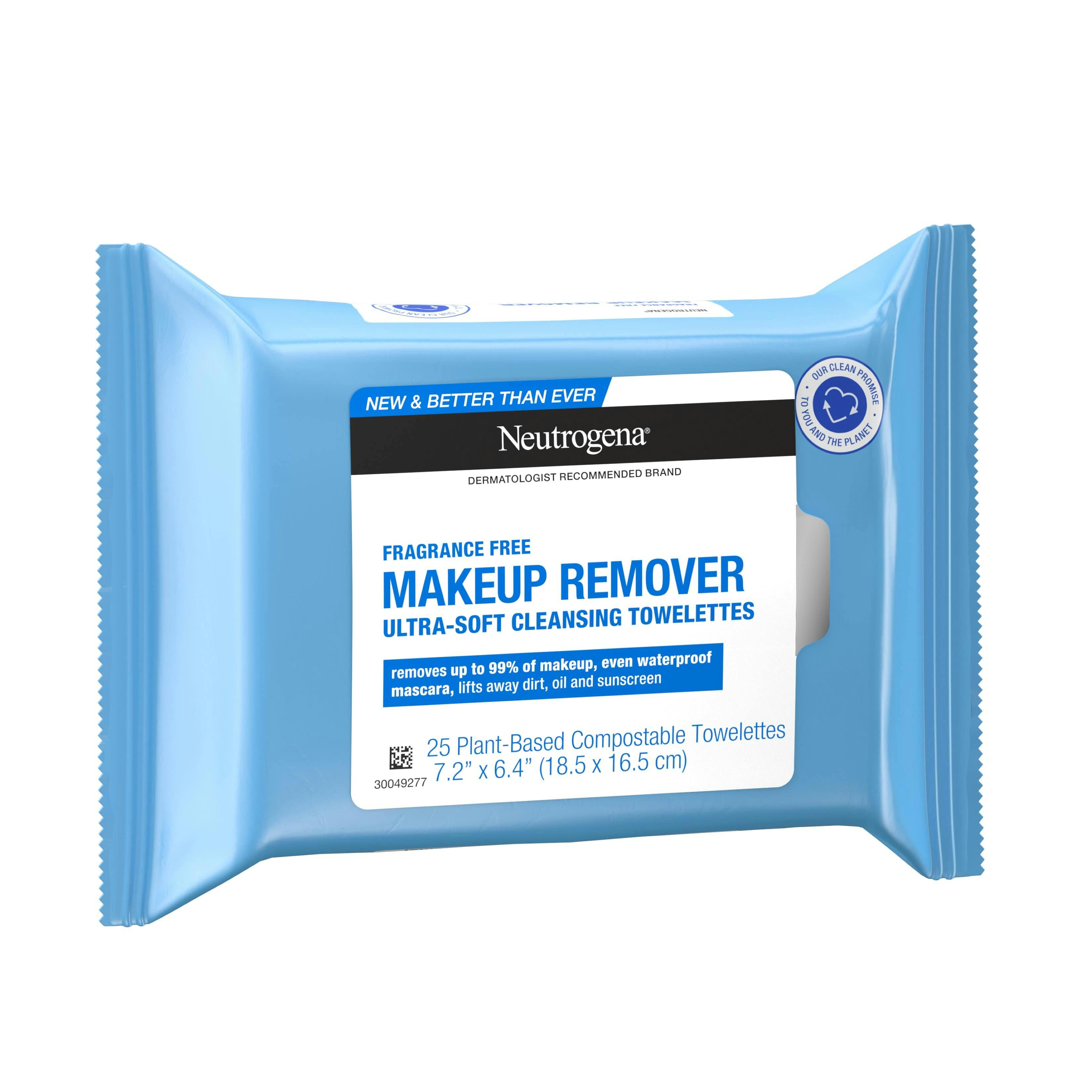 Fragrance-Free Compostable Makeup Remover Cleansing Wipes