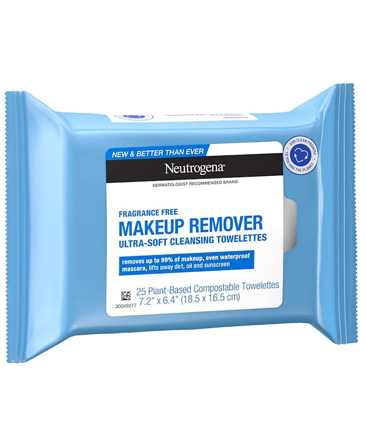 Fragrance-Free Compostable Makeup Remover Cleansing Wipes