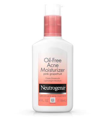 Non-Comedogenic Oil-Free Pink Grapefruit Acne Face Moisturizer with Salicylic Acid
