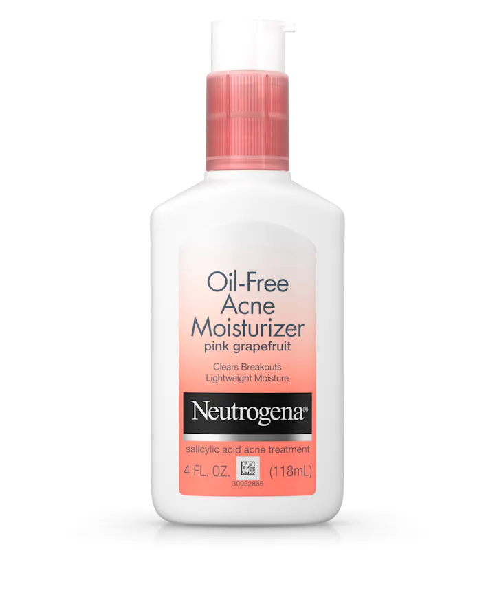 Neutrogena Non-Comedogenic Oil-Free Pink Grapefruit Acne Face Moisturizer with Salicylic Acid