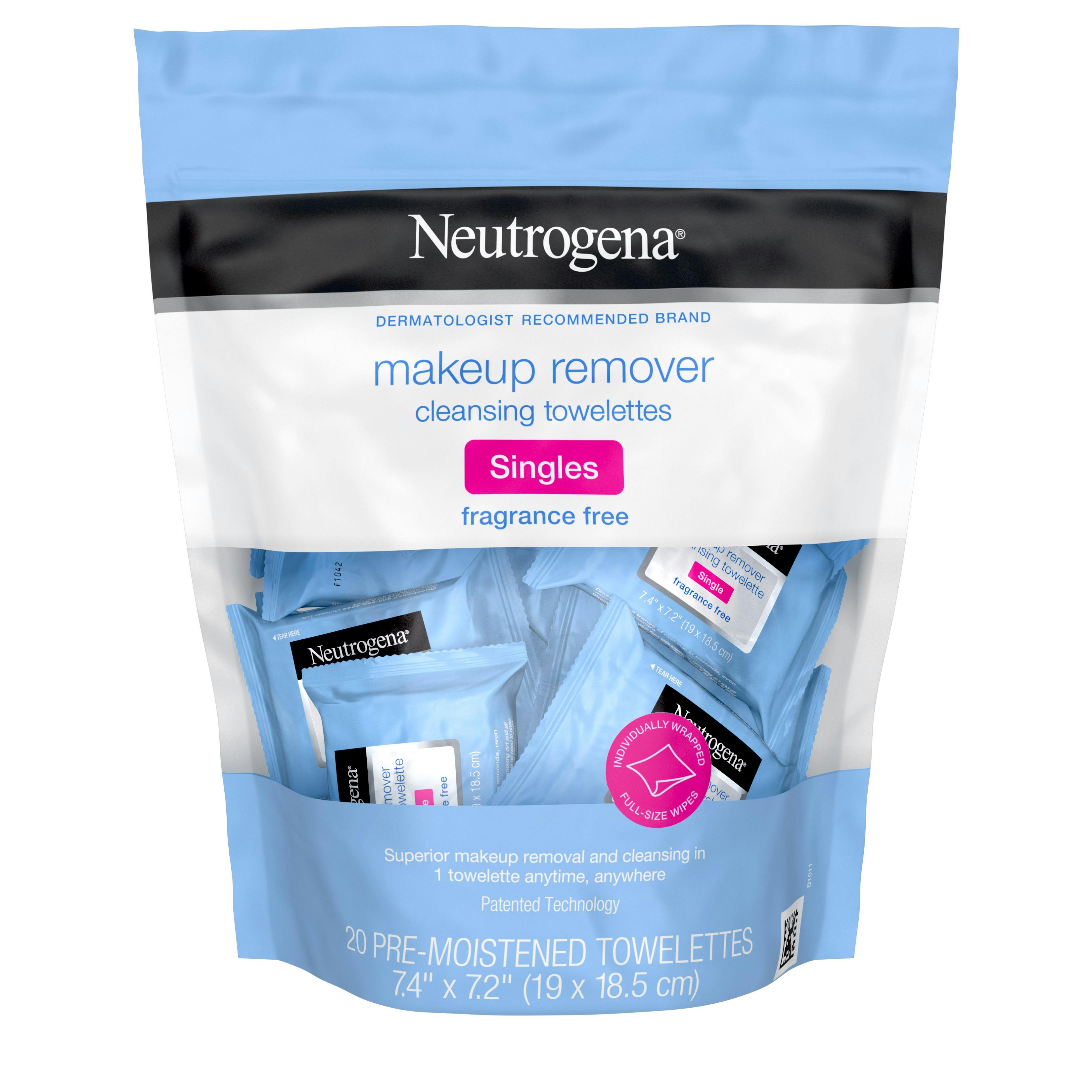 Fragrance-Free Makeup Remover For Sensitive Skin, Singles  NEUTROGENA®