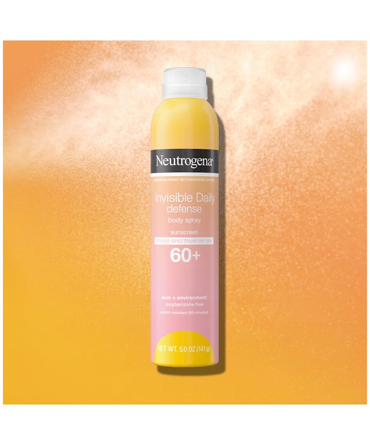 Neutrogena&reg; Invisible Daily&trade; Defense Body Spray Sunscreen, Broad Spectrum SPF 60+