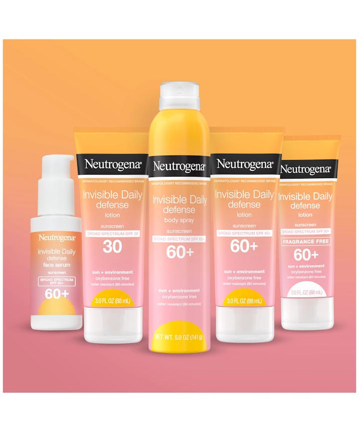 Neutrogena&reg; Invisible Daily&trade; Defense Body Spray Sunscreen, Broad Spectrum SPF 60+