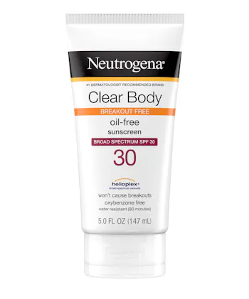 Clear Body Break-Out Free Liquid Lotion Sunscreen Broad Spectrum SPF 30