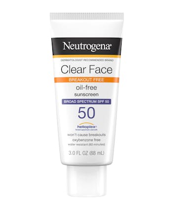 Clear Face Break-Out Free Liquid Lotion Sunscreen Broad Spectrum SPF 50