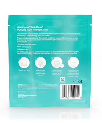 Deep Clean&reg; Purifying 100% Hydrogel Face Mask with Hyaluronic Acid