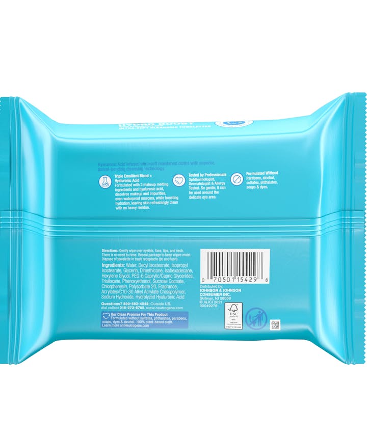 Hydro Boost Compostable Cleansing Makeup Remover Wipes