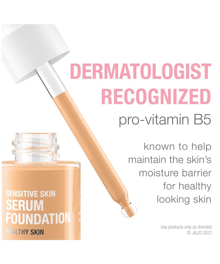 Sensitive Skin Serum Foundation with Moisturizing Vitamin-B5