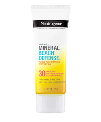 Neutrogena&reg; Purescreen+&trade; Mineral Beach Defense&trade; Active Performance Body Lotion Sunscreen, Broad Spectrum SPF 30