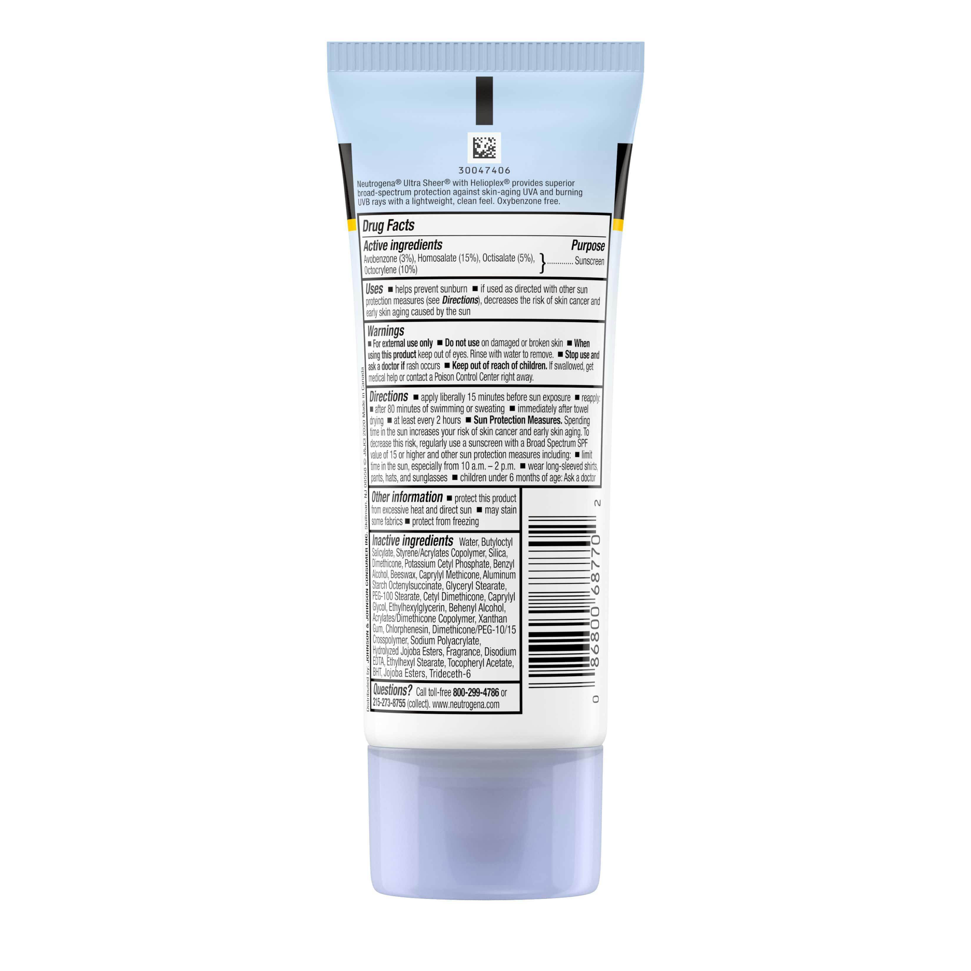 neutrogena ultra sheer spray sunscreen spf 100