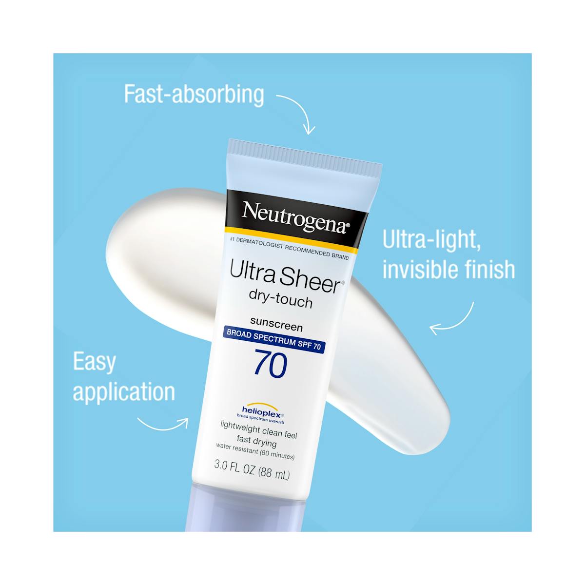 Neutrogena Ultra Sheer Dry-Touch Sunscreen Lotion SPF 55 - 3oz for sale  online