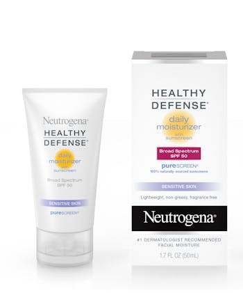 Neutrogena Healthy Defense® Daily Moisturizer with Sunscreen Broad Spectrum SPF 50 - Sensitive Skin