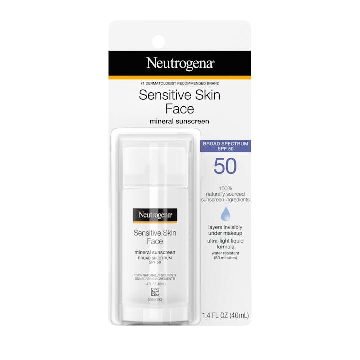Neutrogena Neutrogena® Sensitive Skin Face Liquid Sunscreen Broad Spectrum SPF 50
