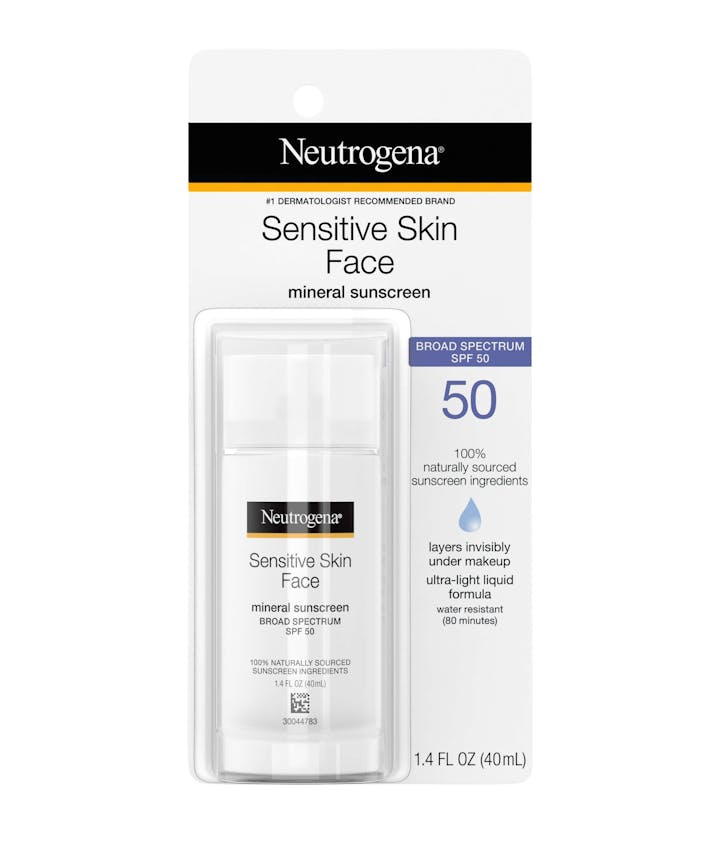 Neutrogena Neutrogena® Sensitive Skin Face Liquid Sunscreen Broad Spectrum SPF 50