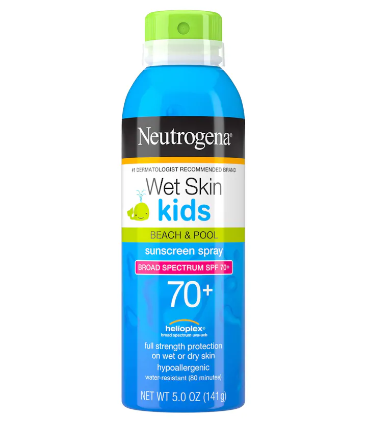 Neutrogena Wet Skin Kids Sunscreen Spray Broad Spectrum SPF 70+