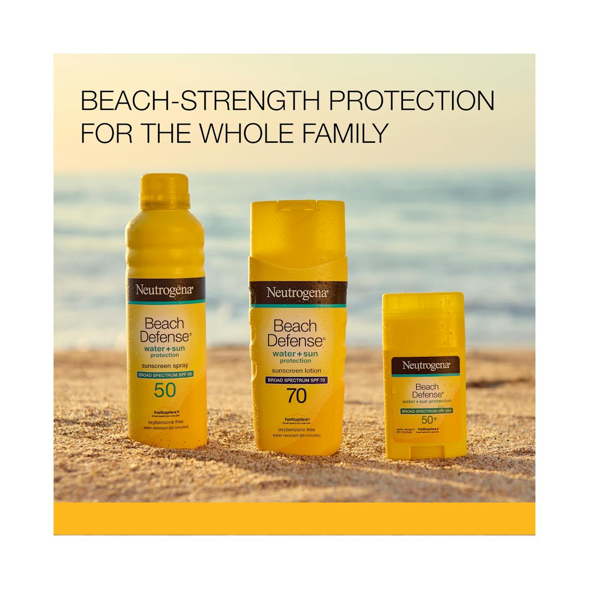Beach Defense® Oxybenzone-Free Sunscreen Stick SPF 50